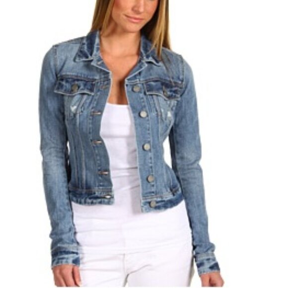 PAIGE Vermont Blue Denim Jacket - Picture 4 of 9
